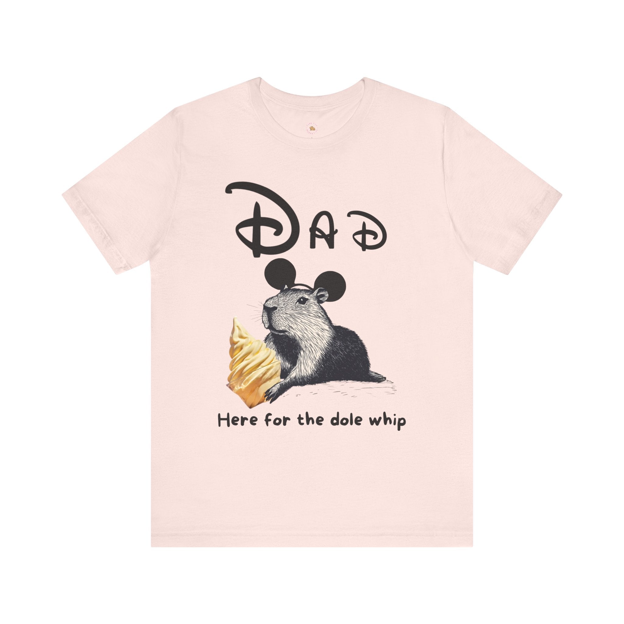 Dad Theme Park Here for the Dole Whip Tee -  Capybara Snack Unisex Jersey Short Sleeve Shirt