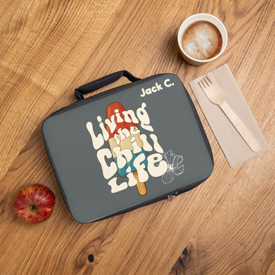 Personalized Chill Life Insulated Lunch Tote - detail view