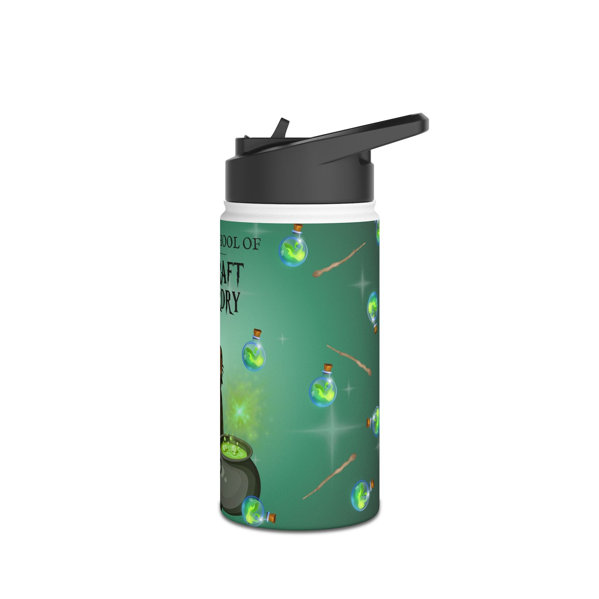 Severus Napebara Magic Lover Kids Water Bottle – Capybara School of Witchcraft and Wizardry – 12oz Stainless Steel Bottle – Back to School or Birthday Gift - Matching Lunchbox