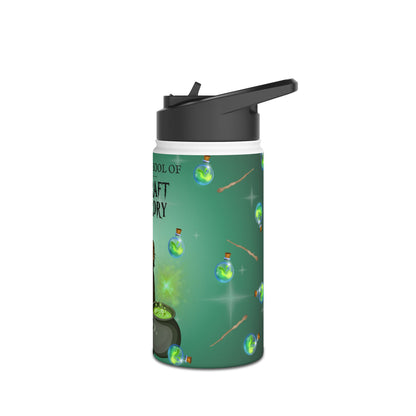 Severus Napebara Magic Lover Kids Water Bottle – Capybara School of Witchcraft and Wizardry – 12oz Stainless Steel Bottle – Back to School or Birthday Gift - Matching Lunchbox