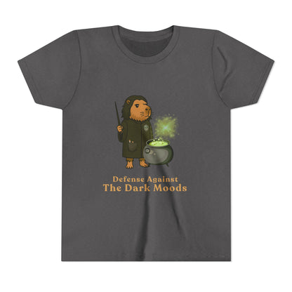 Defense Against the Dark Moods | Capybara Wizard Graphic Kids Tee