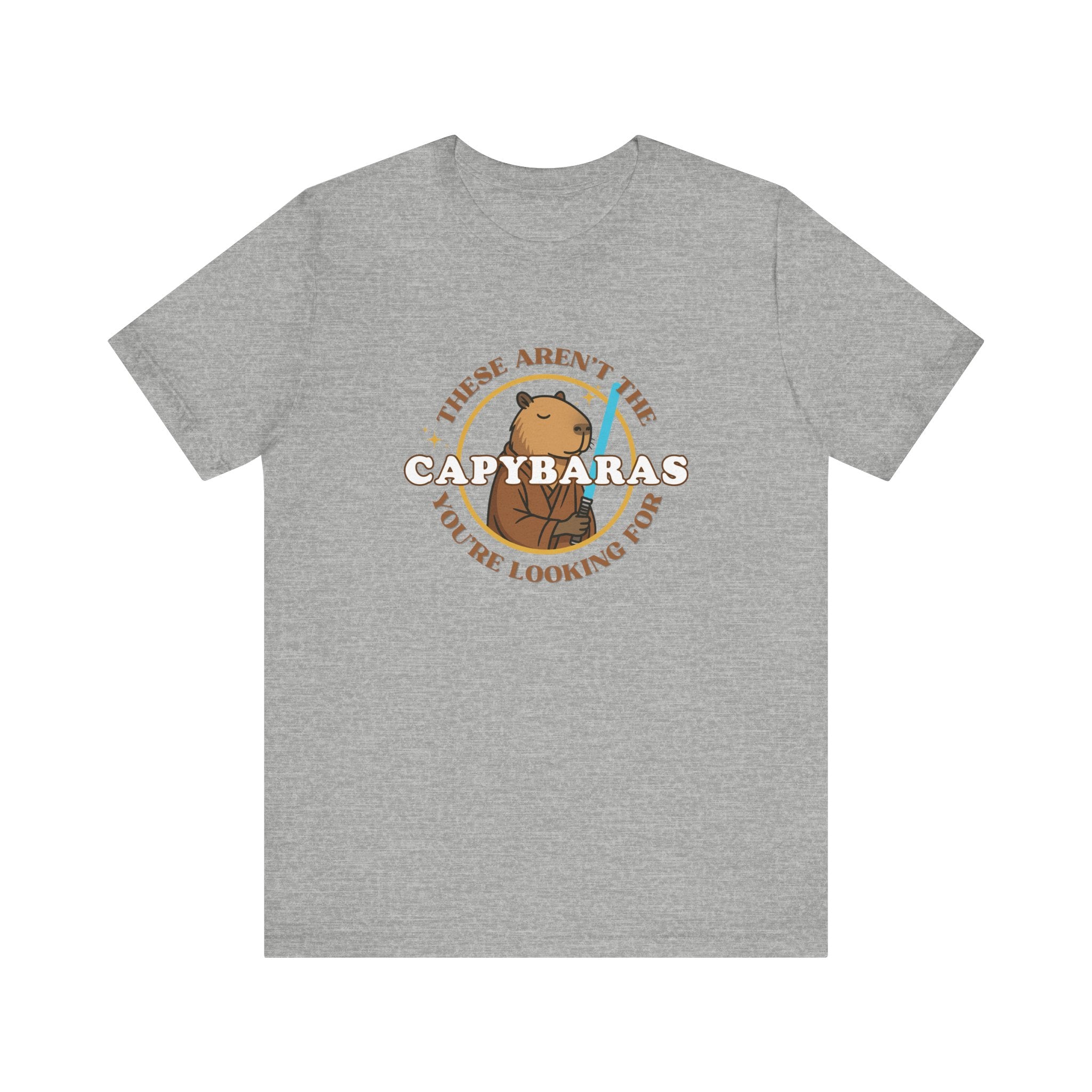 Star Wars Parody Shirt – These Aren’t the Capybaras You’re Looking For – Obi-Wan Capybara – Funny Nerd Gift - Unisex Adult Tee
