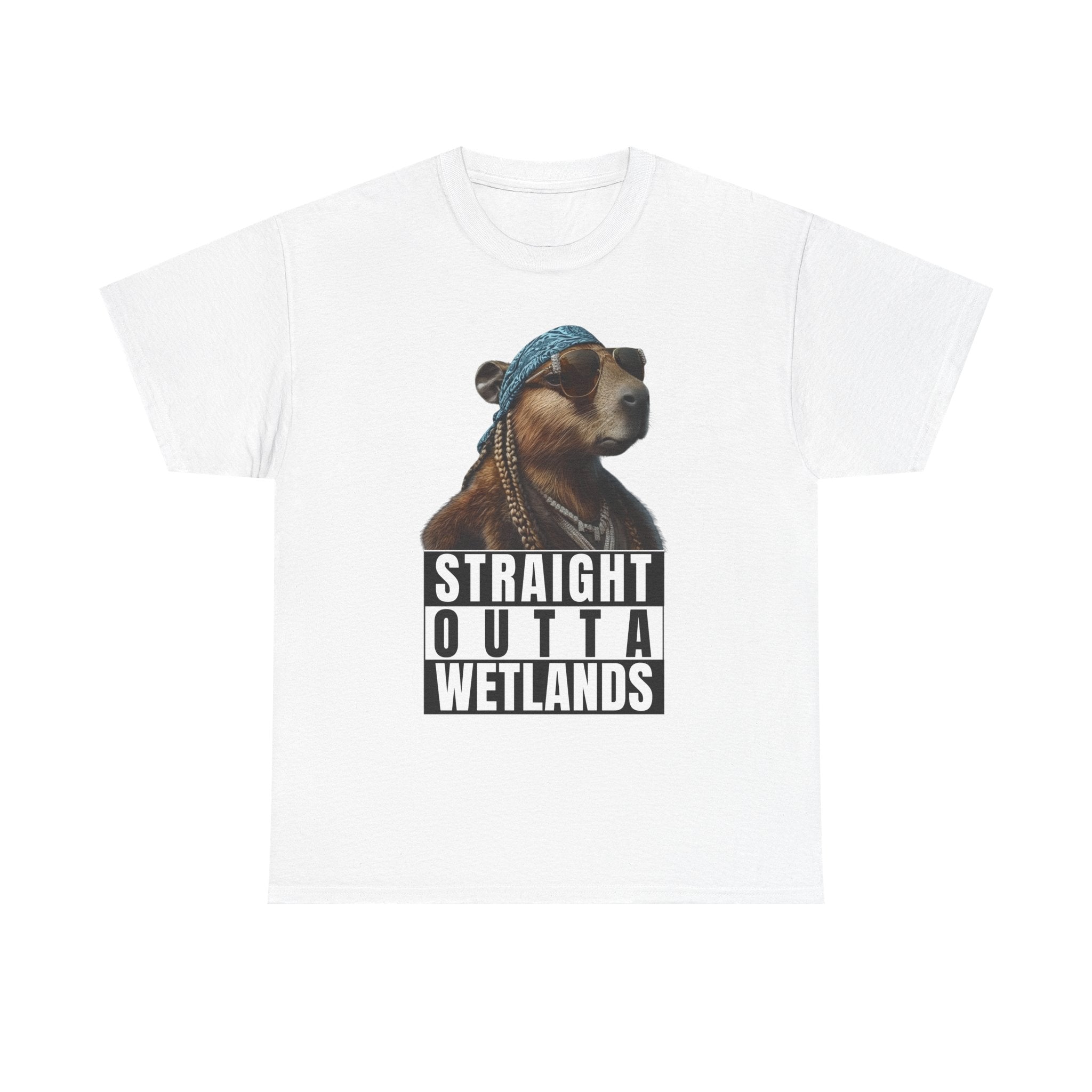 Straight Outta Wetlands, Capybara Unisex Adult Tee