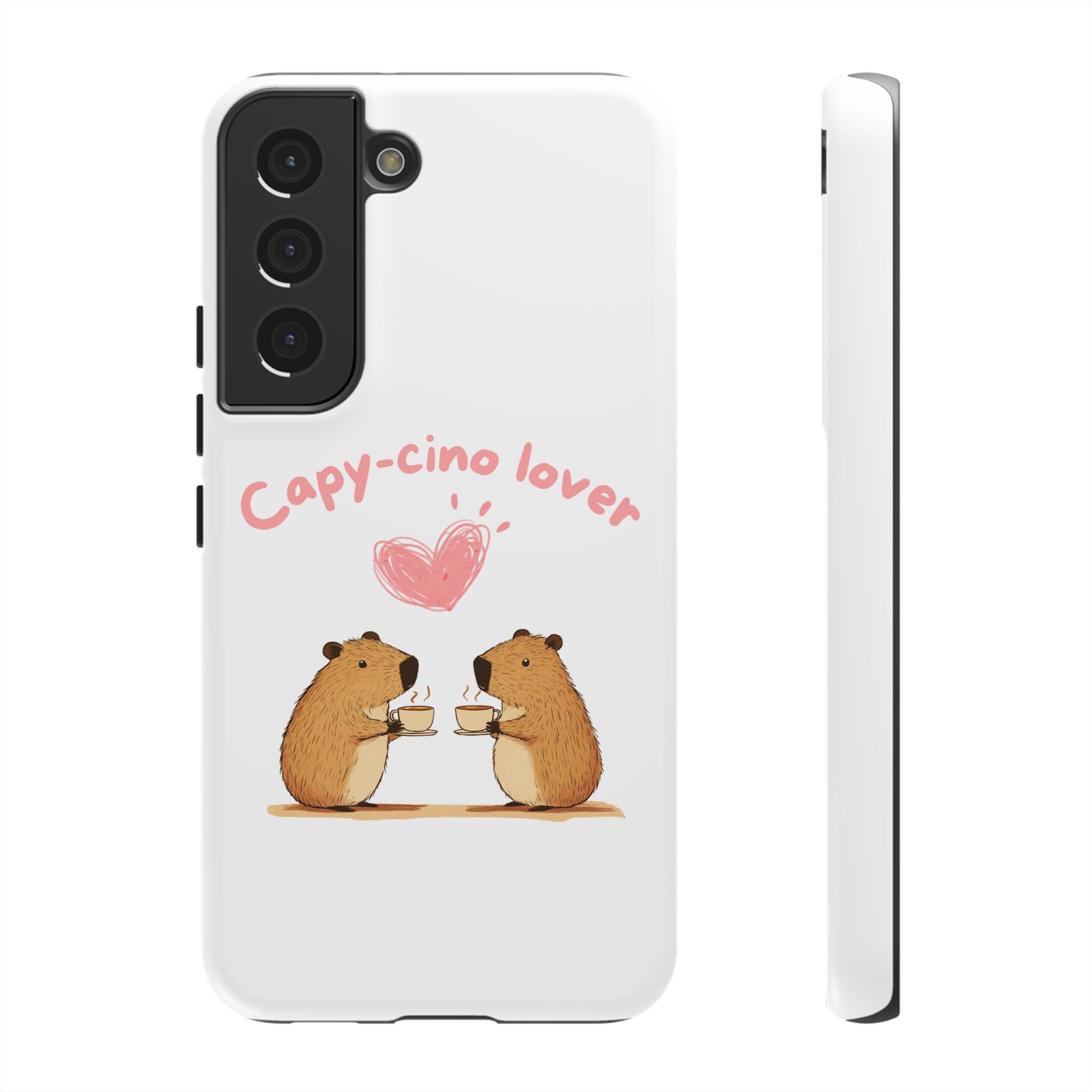 Cute Capybara Phone Case  (Capy-cino Lover Series)