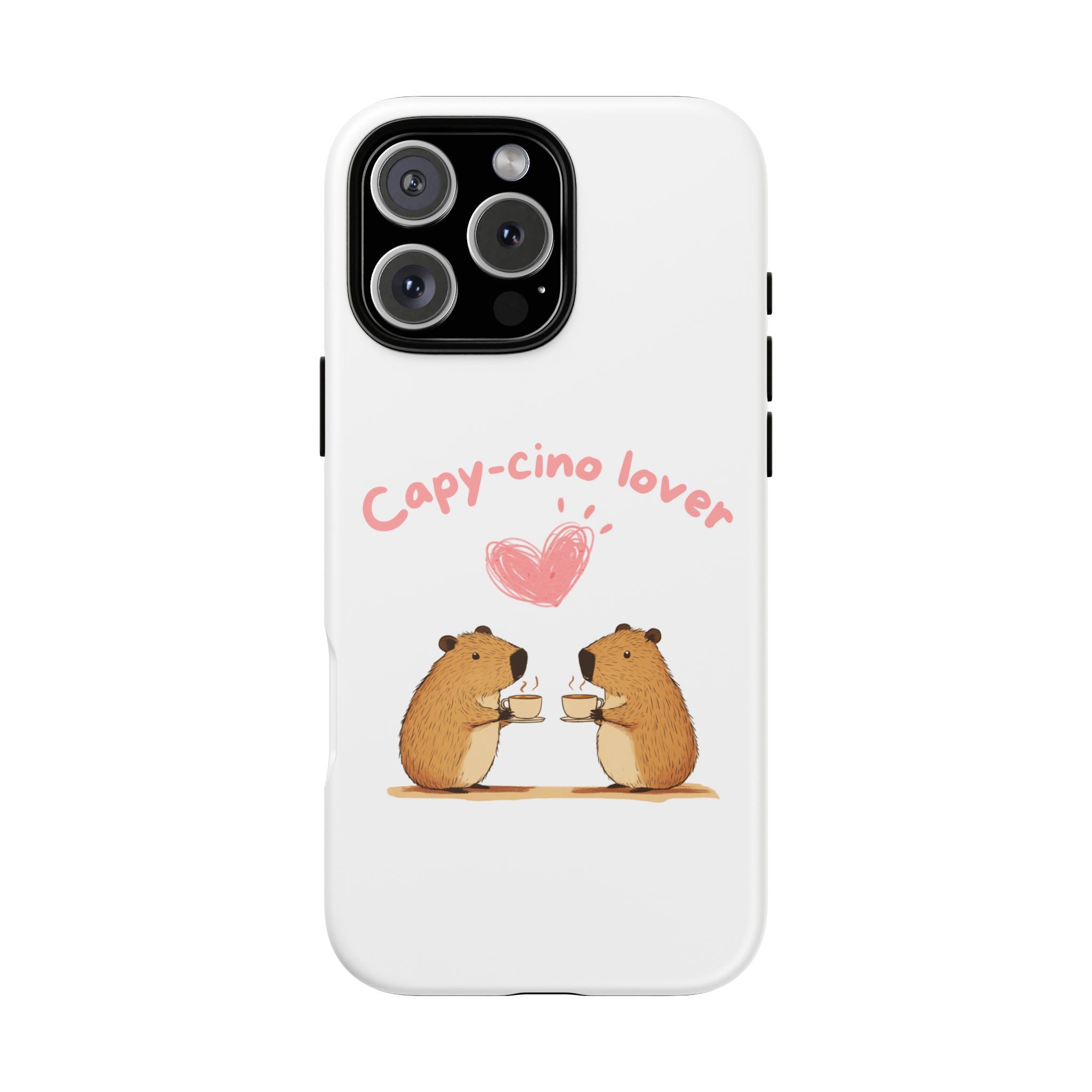 Cute Capybara Phone Case  (Capy-cino Lover Series)