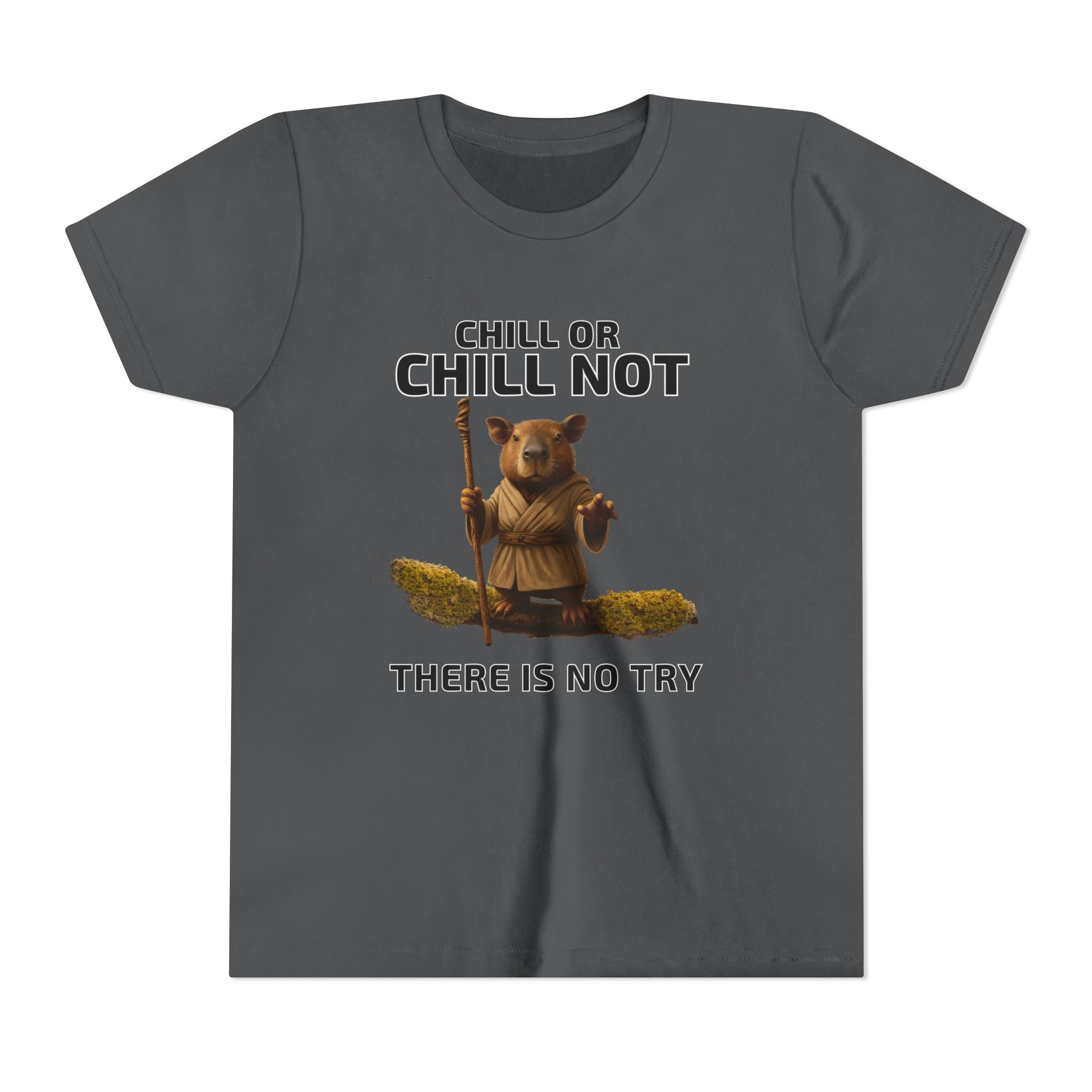 Chill or Chill Not – Capybara Jedi Unisex Youth Tee