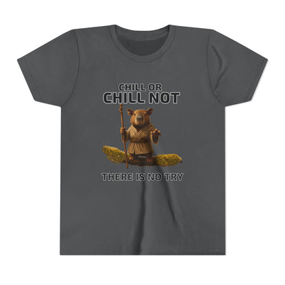 Chill or Chill Not – Capybara Jedi Unisex Youth Tee