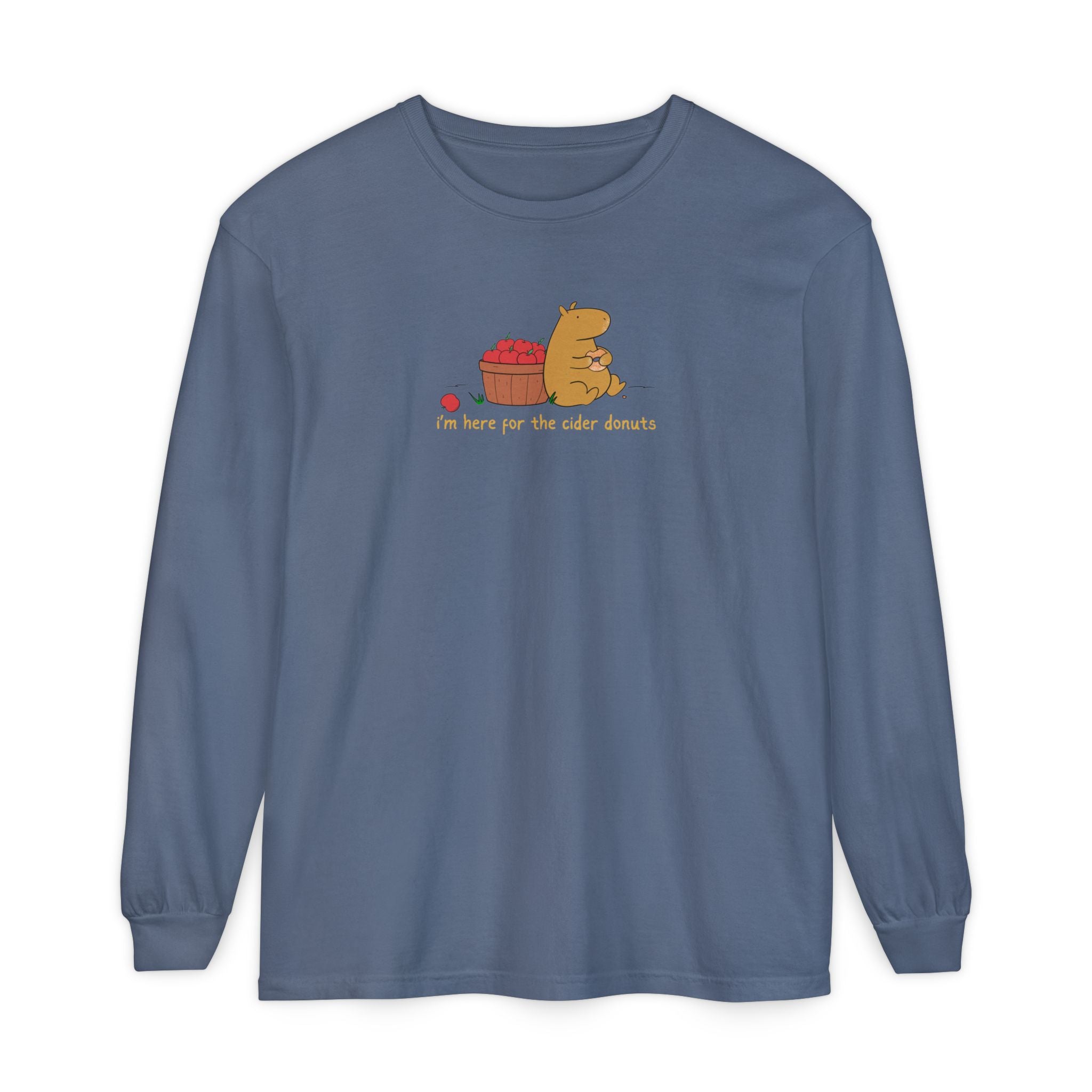 Cider Donuts Capybara Long Sleeve Tee