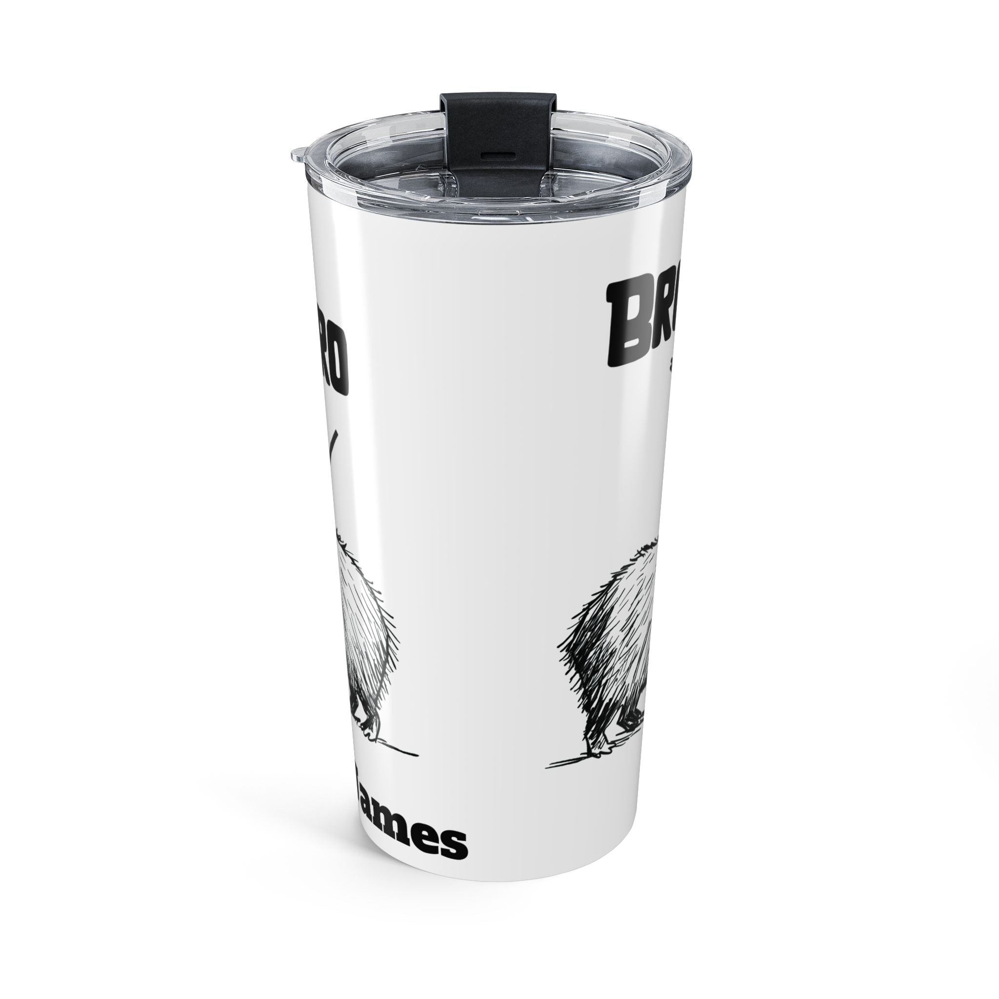 Personalized Capybara Tumbler “Bro” – Funny Insulated Travel Mug with Name