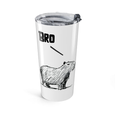 Personalized Capybara Tumbler “Bro” – Funny Insulated Travel Mug with Name