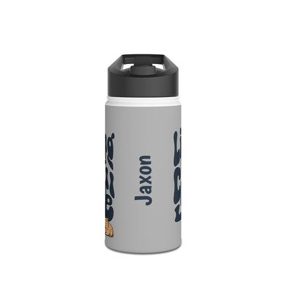 Personalized Living the Chill Life Kids Water Bottle | Retro Capybara Bottle | Summer Gift for Kids