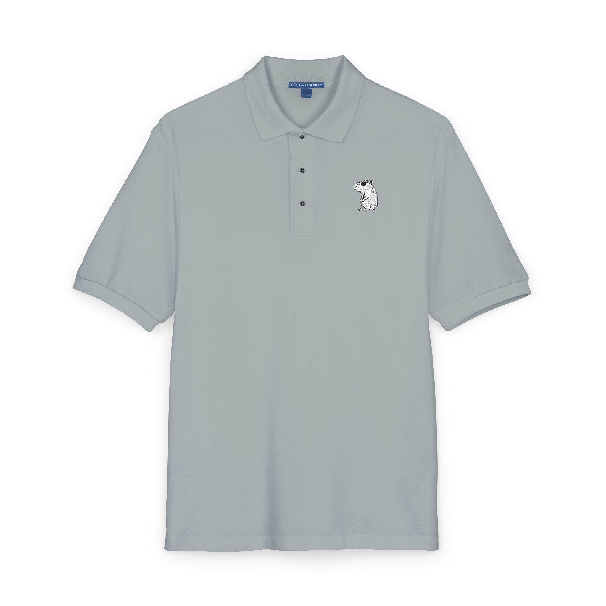 Capybara Chill Funny Embroidered Golf Polo