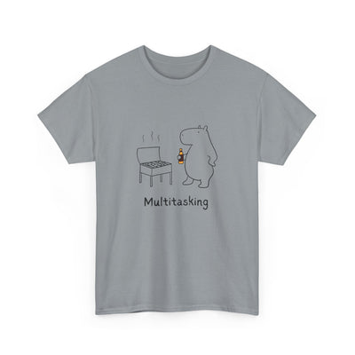 Multitasking BBQ – Funny Capybara Grilling Heavy Tee
