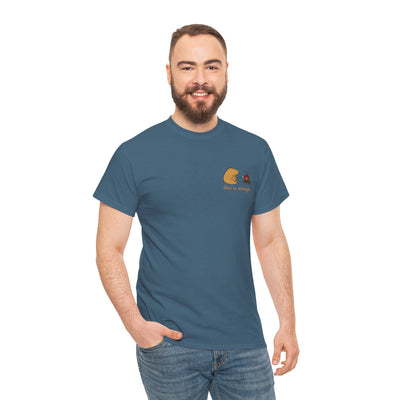 “This Is Enough” Left Chest Capybara Campfire Heavy Tee