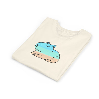 Capy Life Kids Coastal Capybara Tee – Beach Graphic Youth T-Shirt