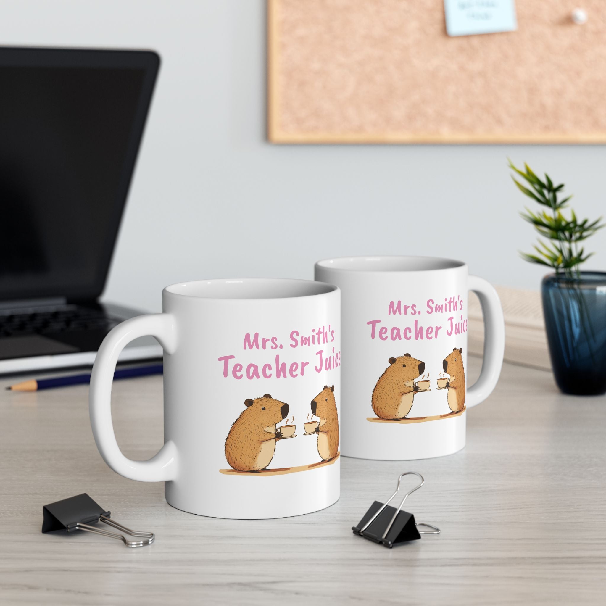 Personalized Teacher Mug – Custom “Teacher Juice” Coffee Mug – Funny Teacher Appreciation Gift