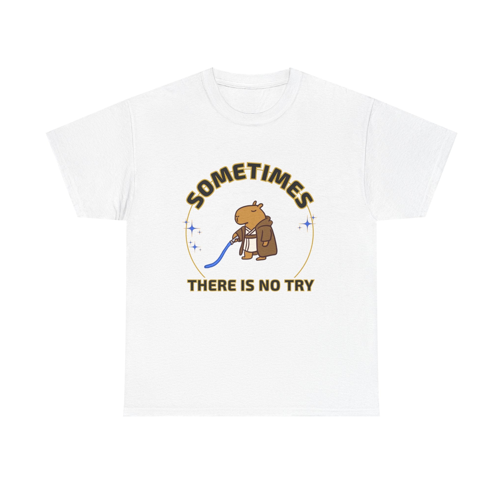 Funny Capybara Jedi Shirt – Nerdy Parody Graphic Tee – Cute Geek Gift for Star Wars Fans – Unisex Capybara T Shirt