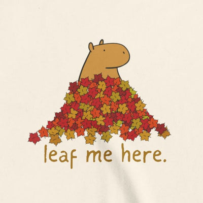 Leaf Me Here Capybara Leaf Pile Youth Tee