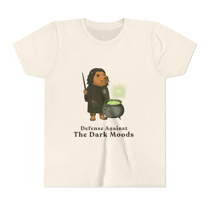 Defense Against the Dark Moods | Capybara Wizard Graphic Kids Tee
