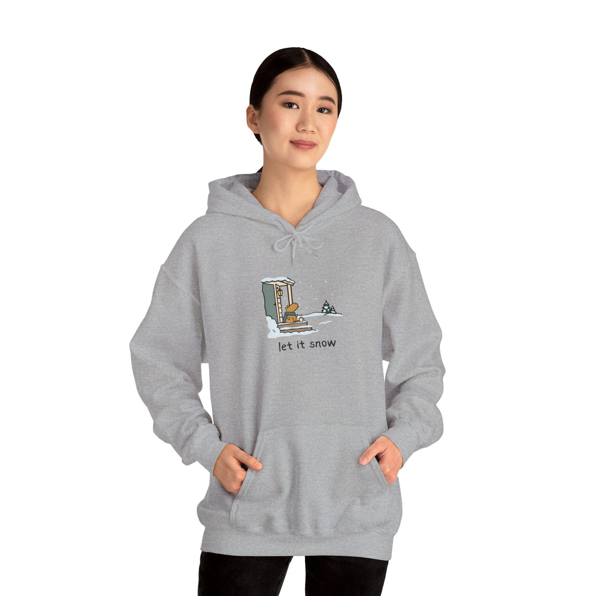 Let it Snow Cozy Capybara Hoodie