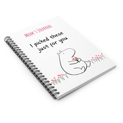 Personalized Gift Journal – Cute Capybara Notebook “I Picked These Just for You”