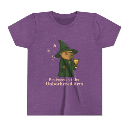 Whimsical Youth Tee - Capybara Professor McGonagall Shirt, Capybara School of Witchcraft & Wizardry, Funny Harry Potter Parody | Magical Fandom Gift |  Unisex Tee