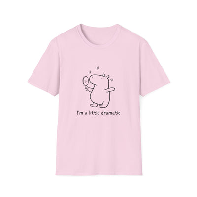 "I'm a Little Dramatic" Capybara Drama Lover Softstyle Tee