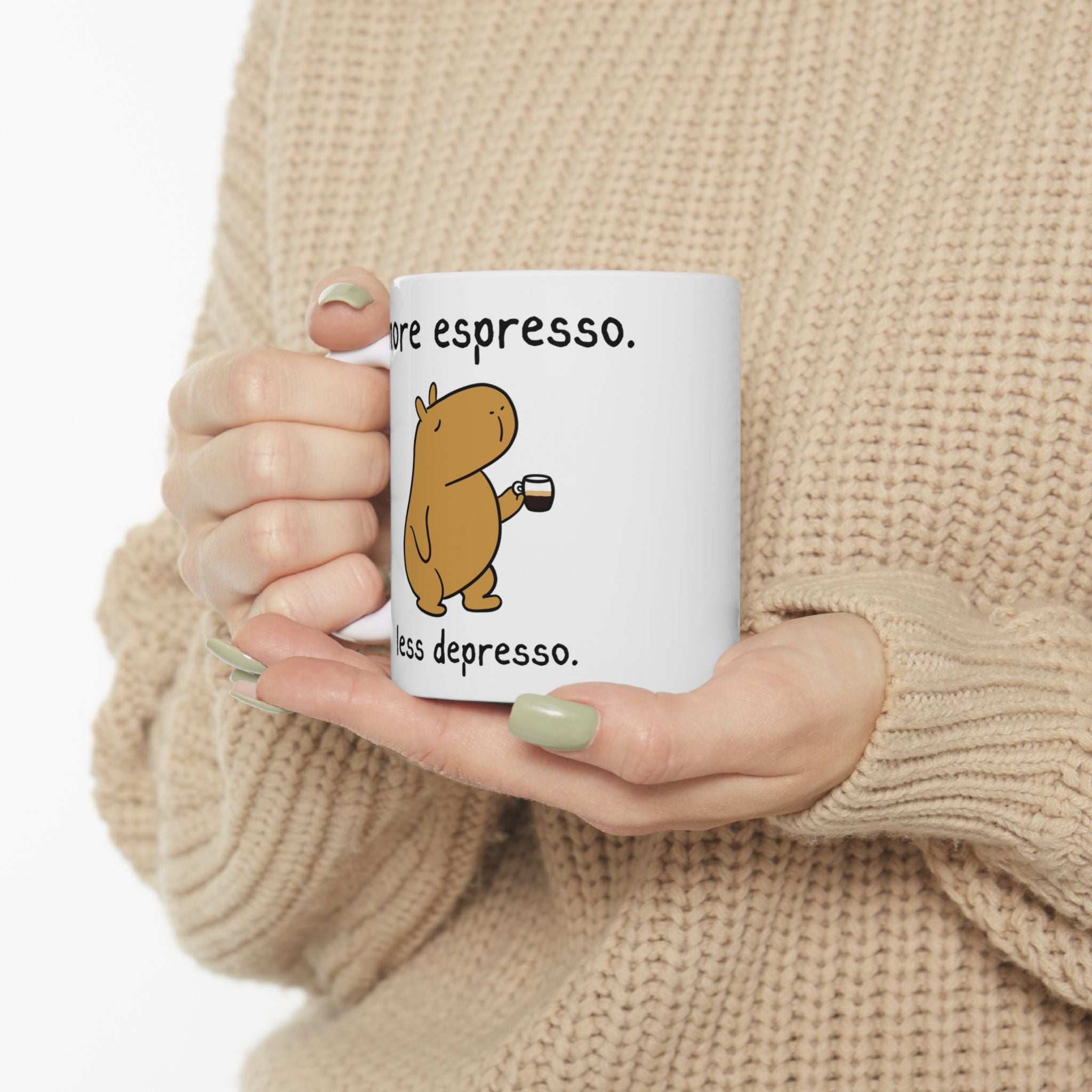 "More Espresso" Capybara Coffee Lover Coffee Mug