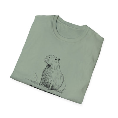 Funny Adult Tee - "I Can't Today" Capybara Softstyle Tee