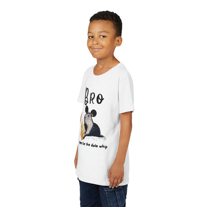 Bro Theme Park Here for the Dole Whip Tee -  Capybara Youth Unisex Jersey Short Sleeve Shirt