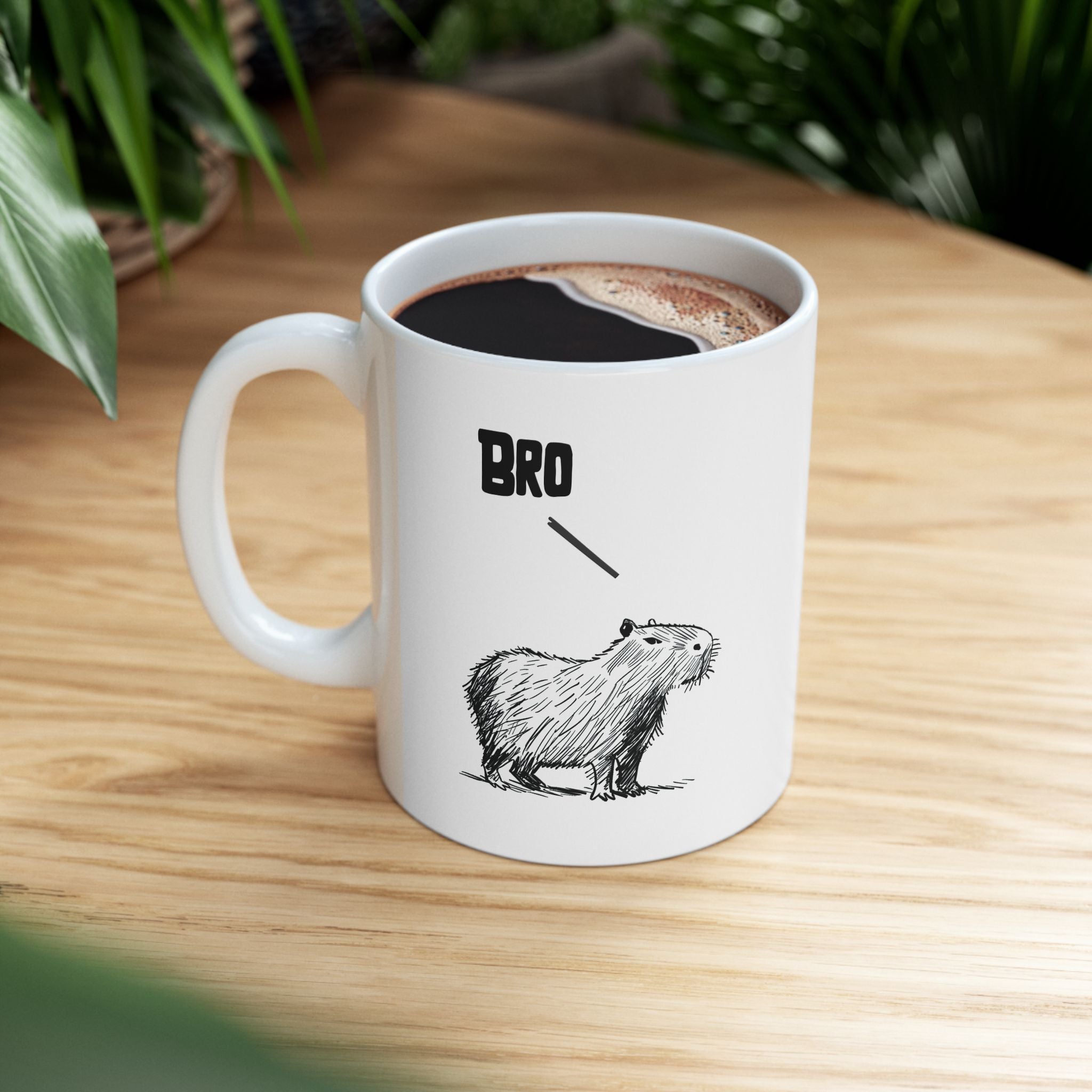 Bro – Funny Capybara Coffee Mug for Adults