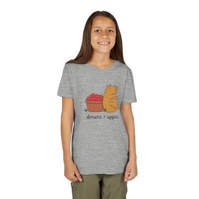 Donuts > Apples Capybara Cider Donut Youth Tee