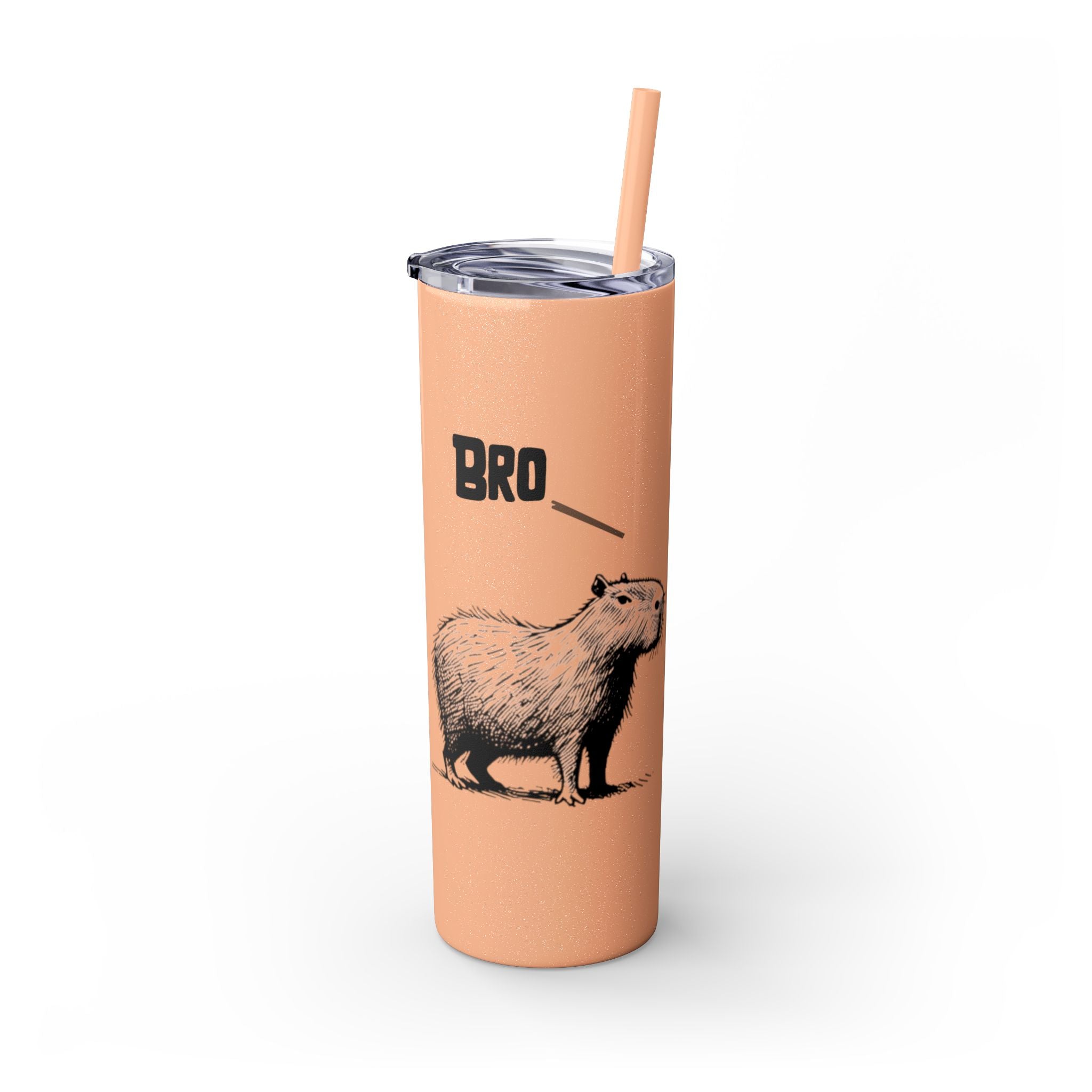Bro Bro, Best of Friends – Capybara Coffee Skinny Tumbler