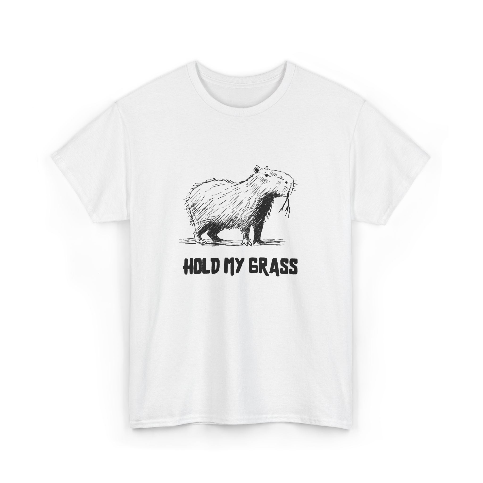 Hold My Grass T-Shirt | Funny Chill Graphic Heavy Cotton Tee - view 9