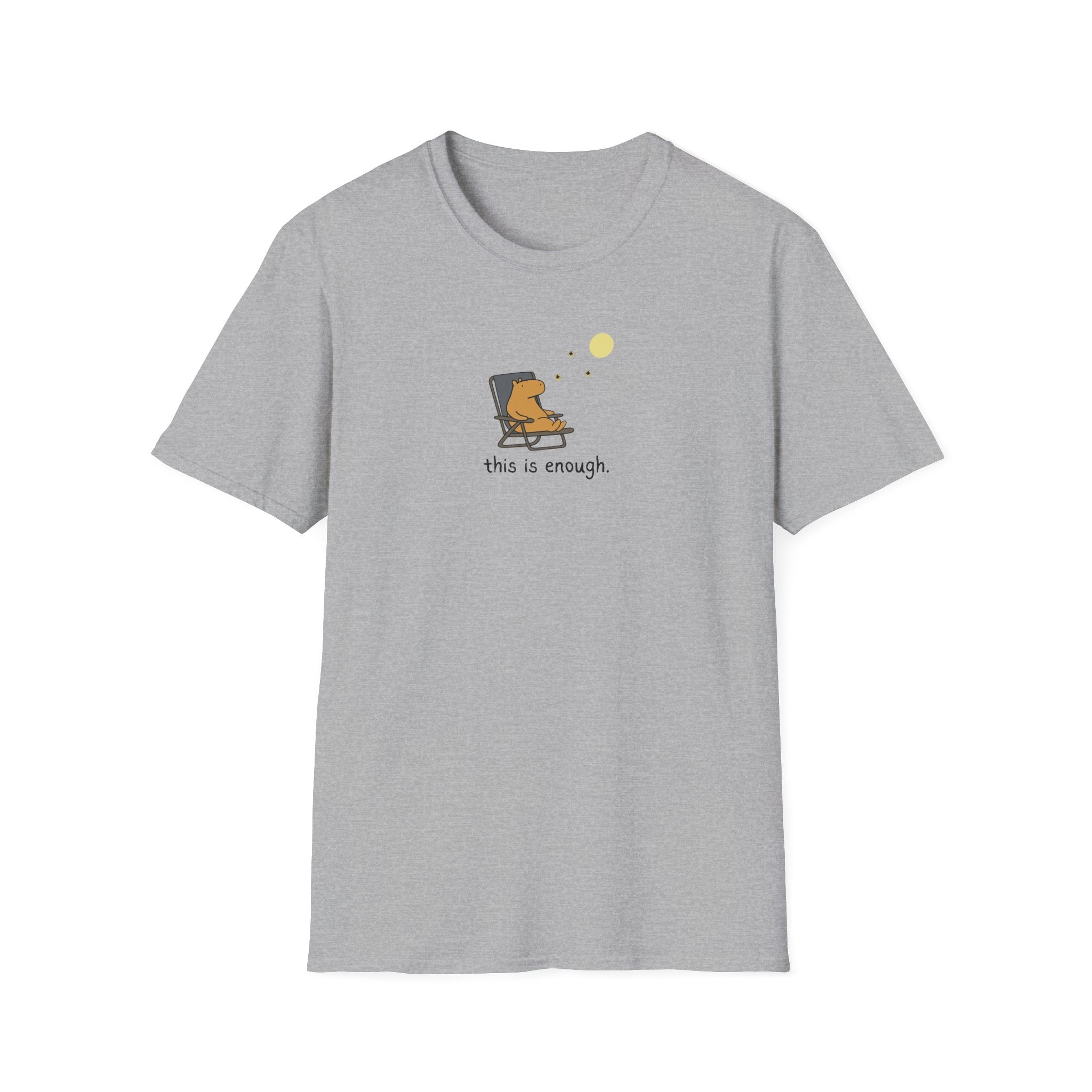 “This Is Enough” Capybara Moonlight Softstyle Tee