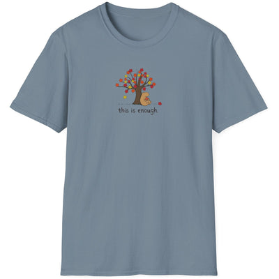 Autumn Leave This is Enough - Capybara Softstyle Adult T-Shirt