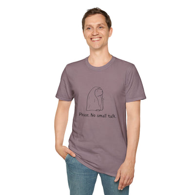 Funny Introvert Tee - "Please.  No Small Talk." Capybara Shirt