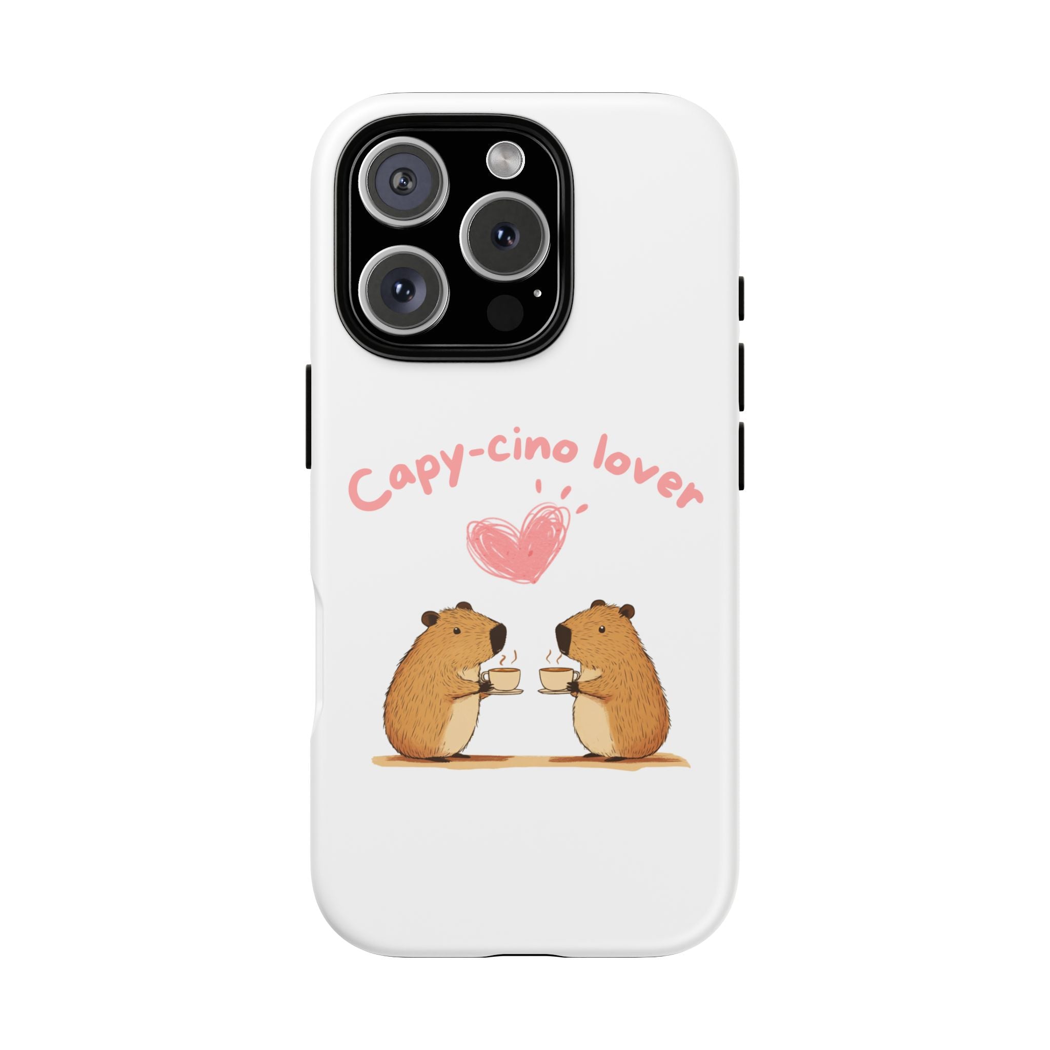 Cute Capybara Phone Case  (Capy-cino Lover Series)