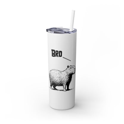 Bro Bro, Best of Friends – Capybara Coffee Skinny Tumbler