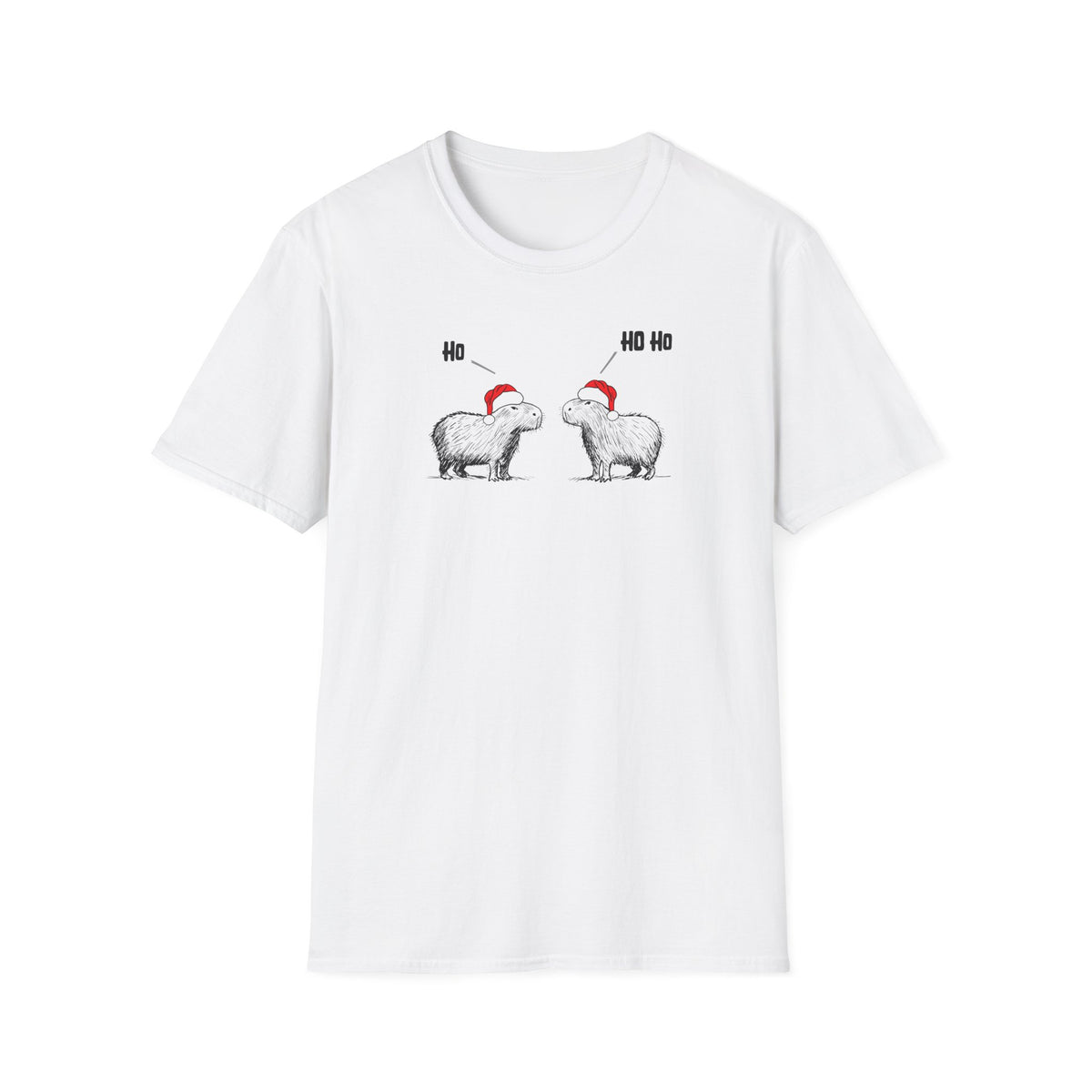 Ho Ho Ho Capybara Softstyle Tee