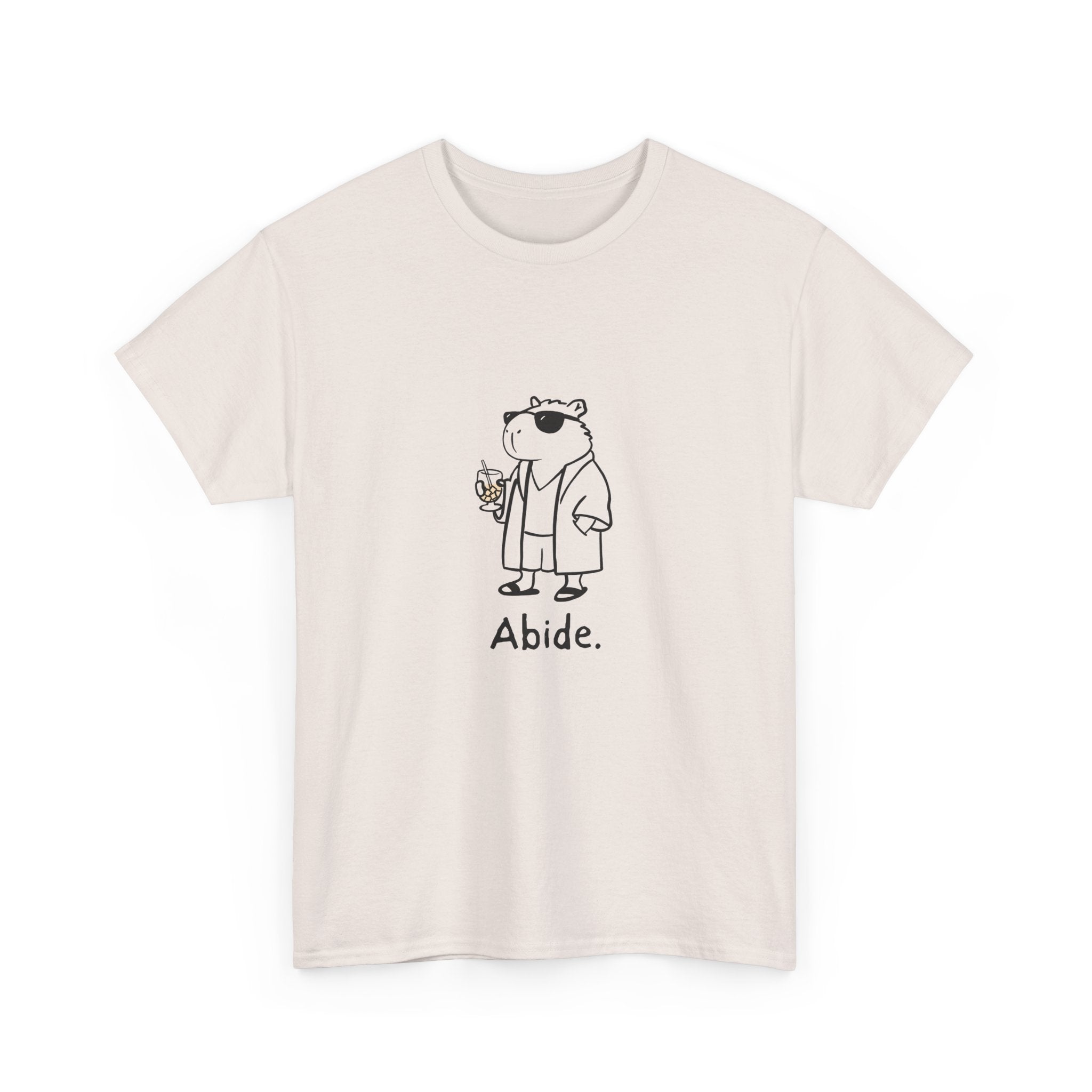 "Abide" Capybara Dude Heavy Tee