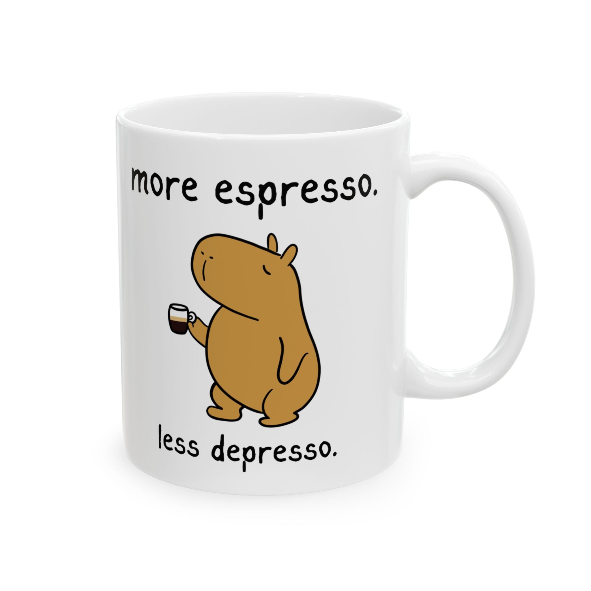 "More Espresso" Capybara Coffee Lover Coffee Mug
