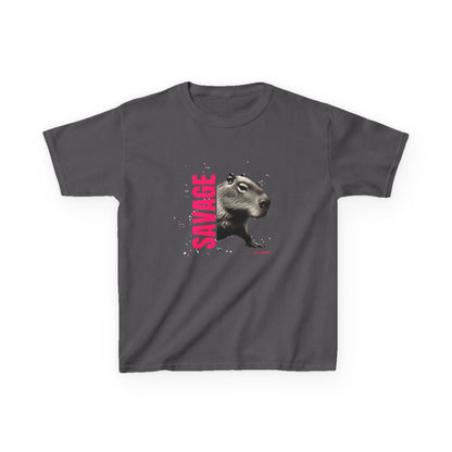 SAVAGE Custom City Capybara T-Shirt | Personalized Streetwear Tee | Bold Urban Animal Shirt | Gift for Youth & Teens | Funny Animal Graphic