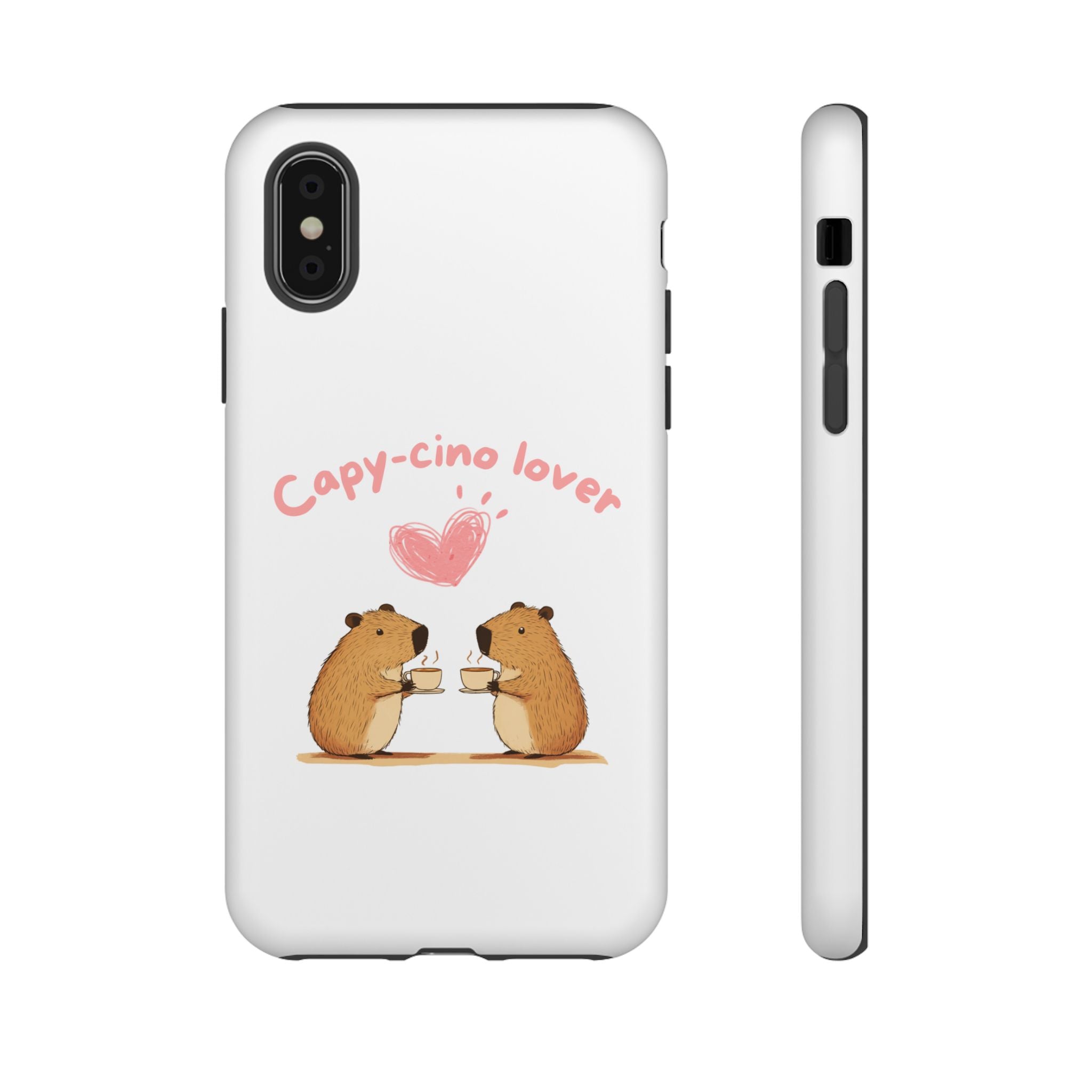 Cute Capybara Phone Case  (Capy-cino Lover Series)