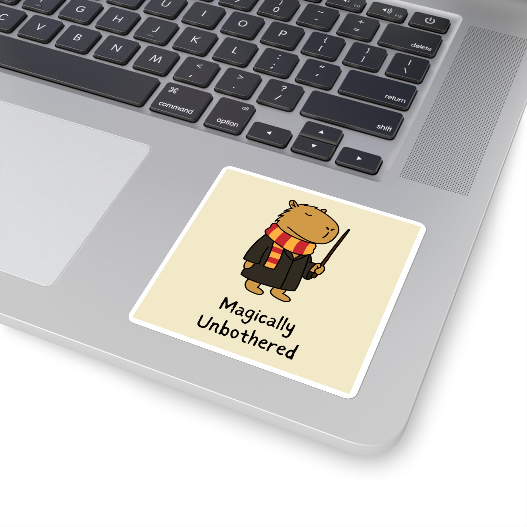 Hairy Potter – Funny Wizard Capybara Vinyl Sticker