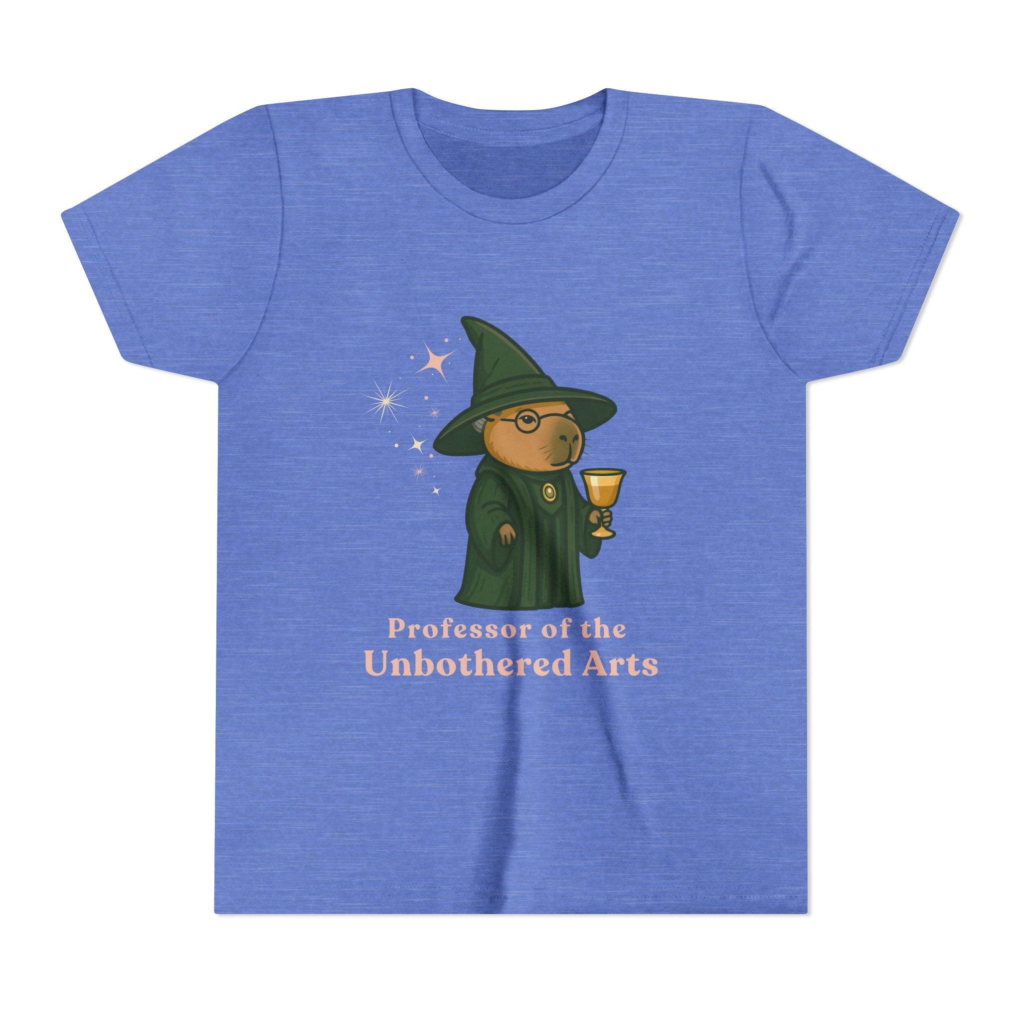 Whimsical Youth Tee - Capybara Professor McGonagall Shirt, Capybara School of Witchcraft & Wizardry, Funny Harry Potter Parody | Magical Fandom Gift |  Unisex Tee