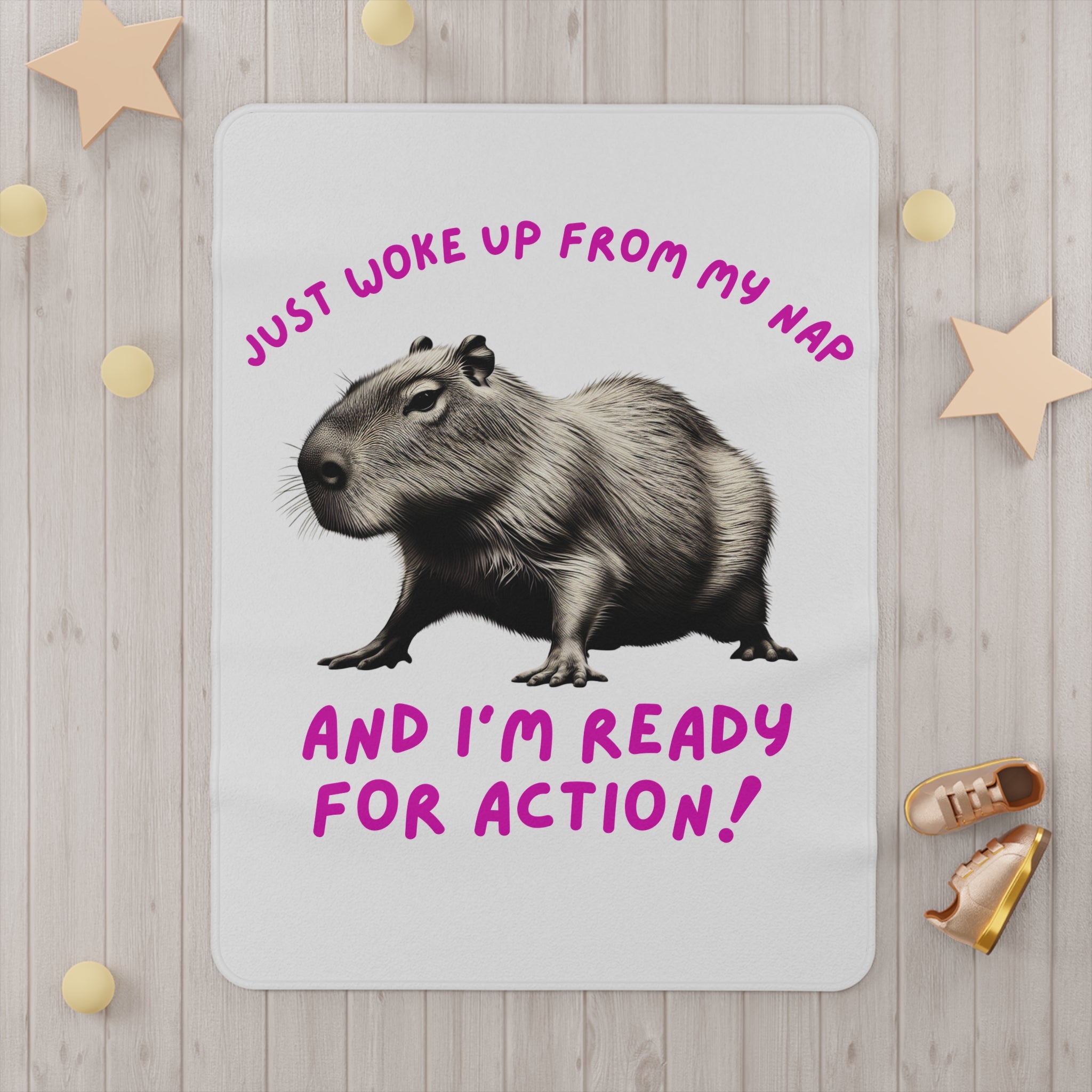 Funny Toddler Blanket, Cute Animal Blanket, Nap Time Gift, Kids Room Decor, Capybara Blanket, Baby Shower Gift