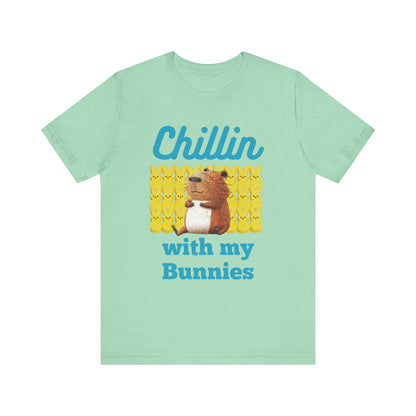 Chillin with my Bunnies - Unisex Jersey Tee (ADULT)