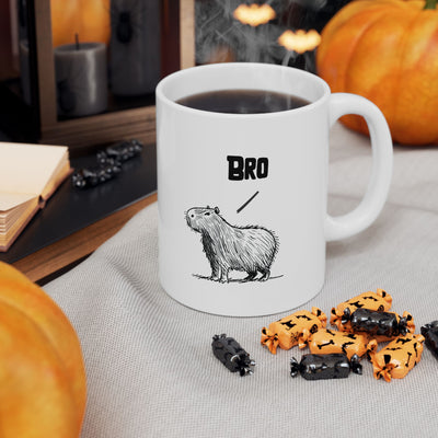 Bro – Funny Capybara Coffee Mug for Adults