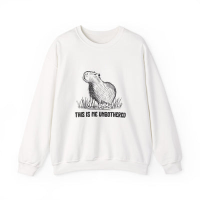 This Is Me Unbothered Sweatshirt – Funny Capybara Crewneck
